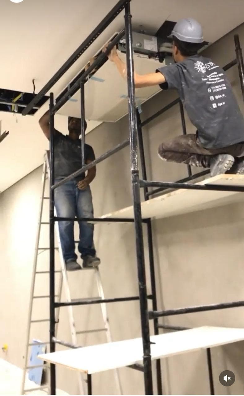 Troca de split em apartamento